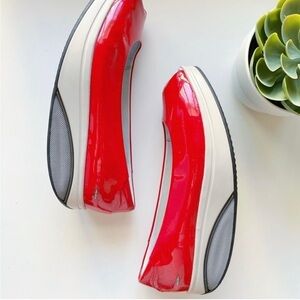 MBT kianga red patent leather rockers  sneakers